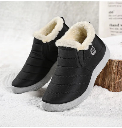 Waterproof Warm Snow Boots -Black