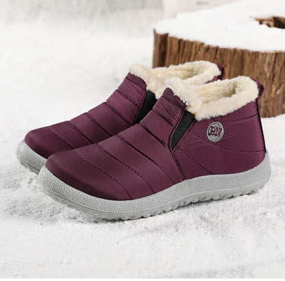 Waterproof Warm Snow Boots - Prune