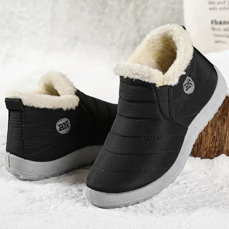 Waterproof Warm Snow Boots -Black