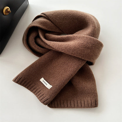 Elegant Cashmere Scarf -Brown