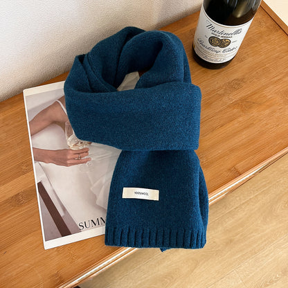 Elegant Women's Cashmere Scarf - Blue